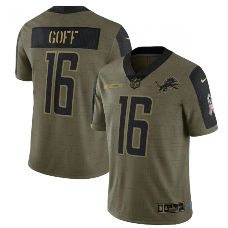 68621b8f39cd7_1 Men's Detroit Lions #16 Jared Goff 2021 Olive Salute To Service Limited Stitched Jersey