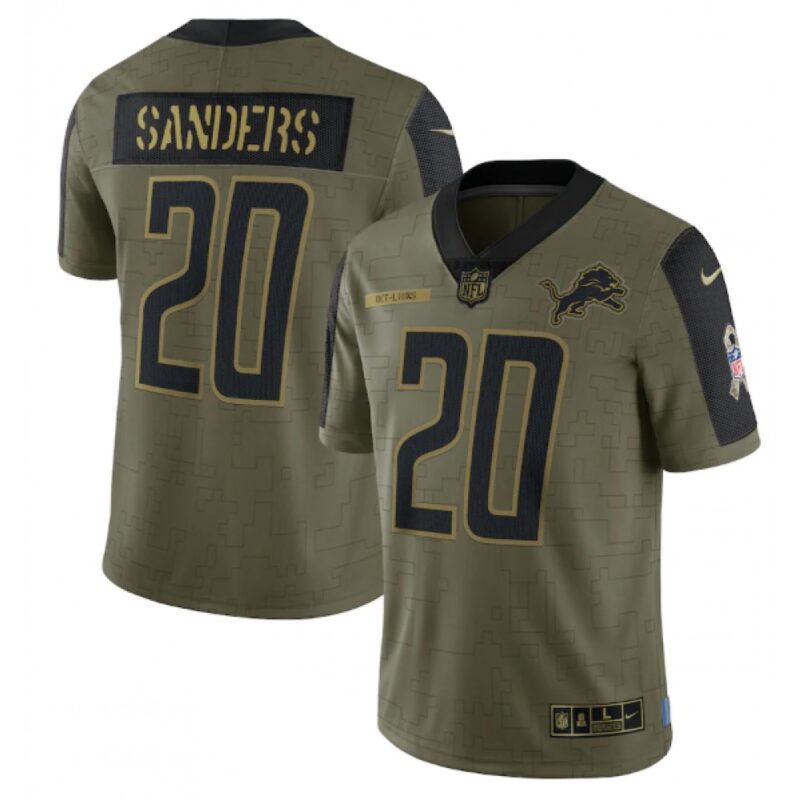 68621b983a9d6_1 Men's Detroit Lions #20 Barry Sanders 2021 Olive Salute To Service Limited Stitched Jersey