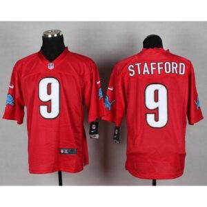 68621baa28309_1 Lions #9 Matthew Stafford Red Men's Stitched NFL Elite QB Practice Jersey