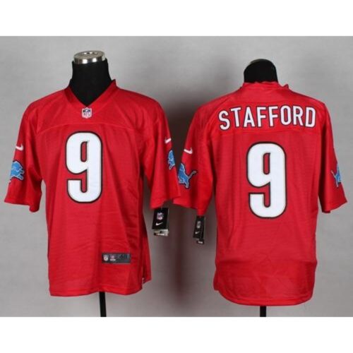 68621baa28309_1 Lions #9 Matthew Stafford Red Men's Stitched NFL Elite QB Practice Jersey