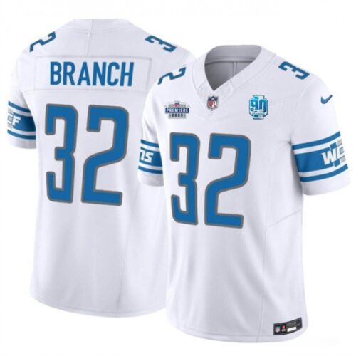 68621bb686ef4_1 Men's Detroit Lions #32 Brian Branch White 2023 F.U.S.E. With Prem1ere Patch 90th Anniversary Vapor Untouchable Limited Stitched Football Jersey