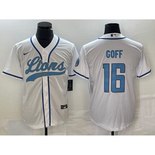 68621bc5d761e_1 Men's Detroit Lions #16 Jared Goff White Cool Base Stitched Baseball Jersey