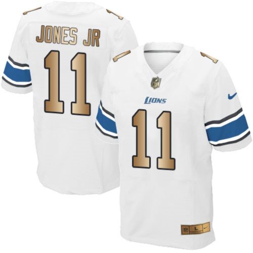 68621bd1a624f_1 Lions #11 Marvin Jones Jr White Men's Stitched NFL Elite Gold Jersey