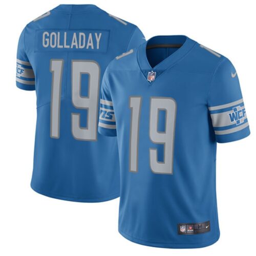 68621c078bd50_1 Men's Detroit Lions #19 Kenny Golladay Blue Vapor Untouchable Limited Stitched NFL Jersey