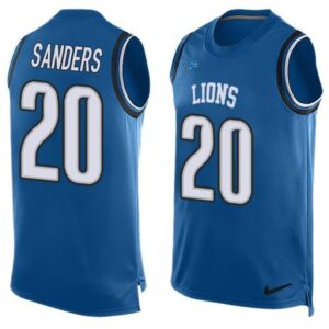 68621c0a96370_1 Lions #20 Barry Sanders Blue Team Color Men's Stitched NFL Limited Tank Top Jersey