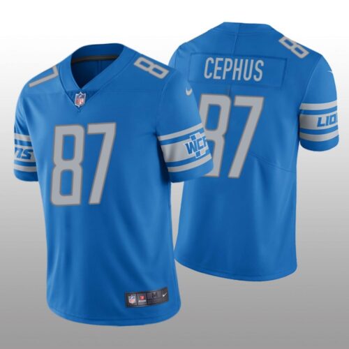 68621c5885bc1_1 Men's Detroit Lions #87 Quintez Cephus Blue Vapor Untouchable Limited Stitched NFL Jersey