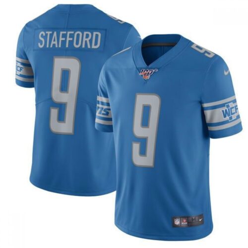 68621c5e91f48_1 Men's Detroit Lions #9 Matthew Stafford Blue 2019 100th Season Vapor Untouchable Limited Stitched NFL Jersey