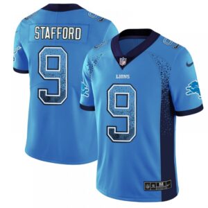 68621c618aee3_1 Men's Detroit Lions #9 Matthew Stafford Blue 2018 Drift Fashion Color Rush Limited Stitched NFL Jersey