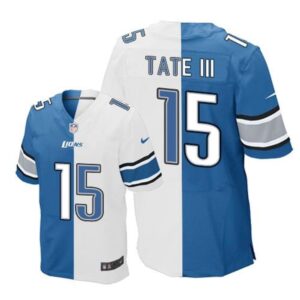 68621c91ea3a8_1 Lions #15 Golden Tate III Blue/White Men's Stitched NFL Elite Split Jersey