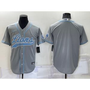 68621cae162ca_1 Men's Detroit Lions Blank Gray Cool Base Stitched Baseball Jersey
