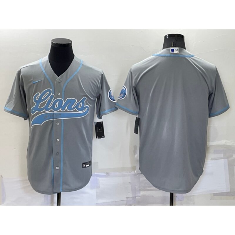68621cae162ca_1 Men's Detroit Lions Blank Gray Cool Base Stitched Baseball Jersey