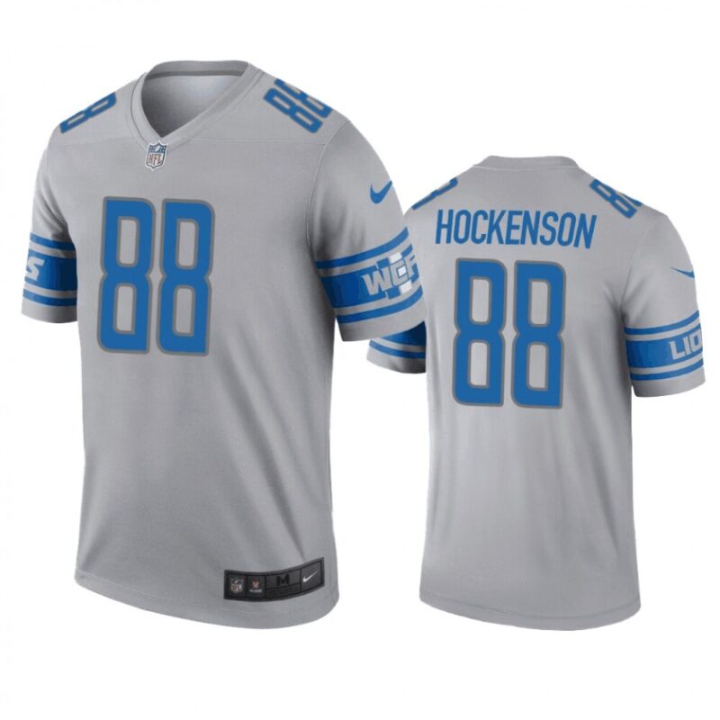68621cb782f22_1 Men's Detroit Lions #88 T.J. Hockenson Gray Inverted Legend Jersey
