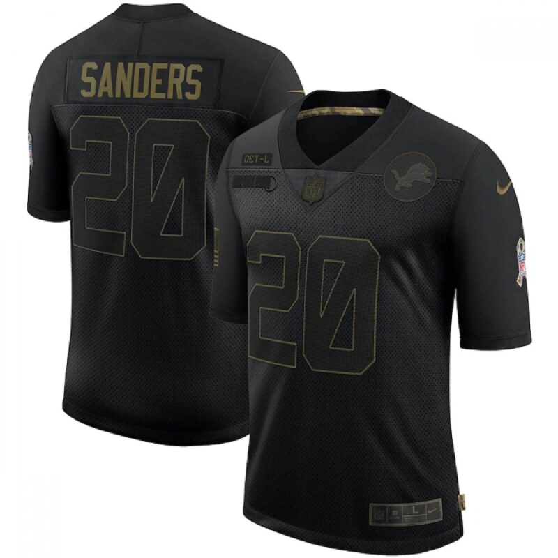 68621cda84066_1 Men's Detroit Lions #20 Barry Sanders 2020 Black Salute To Service Limited Stitched Jersey
