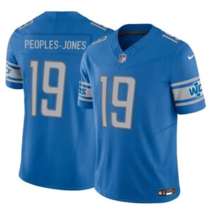 68621d11dc88d_1 Men's Detroit Lions #19 Donovan Peoples-Jones Blue 2023 F.U.S.E. Vapor Untouchable Limited Stitched Jersey