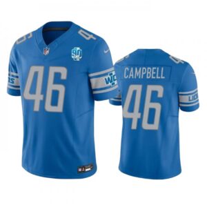 68621d1b4fd60_1 Men's Detroit Lions #46 Jack Campbell Blue 2023 F.U.S.E. 90th Anniversary Vapor Untouchable Limited Stitched Jersey