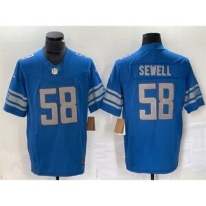 68621d24de275_1 Men's Detroit Lions #58 Penei Sewell Blue 2023 F.U.S.E. Vapor Untouchable Limited Stitched Jersey