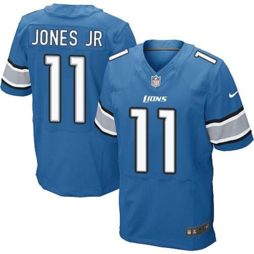 68621d4cbed31_1 Lions #11 Marvin Jones Jr Blue Team Color Men's Stitched NFL Elite Jersey