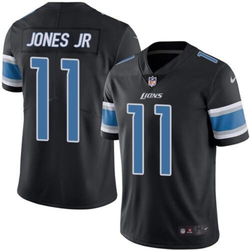 68621da04ba7d_1 Lions #11 Marvin Jones Jr Black Men's Stitched NFL Limited Rush Jersey