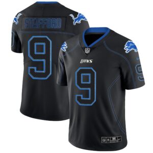 68621dcf9ed3f_1 Men's Detroit Lions #9 Matthew Stafford Black 2018 Lights Out Color Rush NFL Limited Jersey