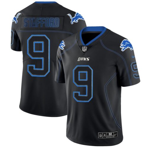 68621dcf9ed3f_1 Men's Detroit Lions #9 Matthew Stafford Black 2018 Lights Out Color Rush NFL Limited Jersey