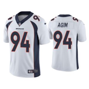 68621e016915c_1 Men's Denver Broncos #94 McTelvin Agim White Vapor Untouchable Limited Stitched Jersey