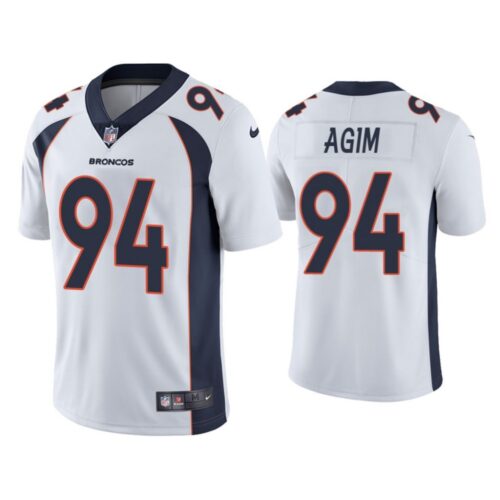 68621e016915c_1 Men's Denver Broncos #94 McTelvin Agim White Vapor Untouchable Limited Stitched Jersey