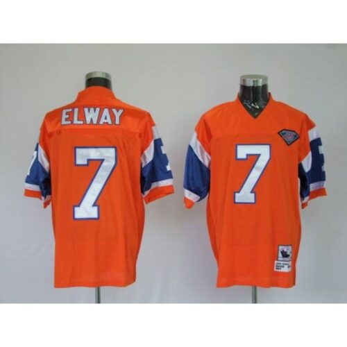 68621e4064cb8_1 Mitchel & Ness Broncos #7 John Elway Orange With 75 Anniversary Patch Stitched Throwback NFL Jersey
