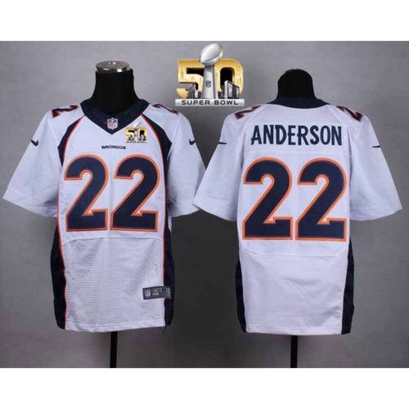 68621f37ca4fe_1 Broncos #22 C.J. Anderson White Super Bowl 50 Men's Stitched NFL New Elite Jersey