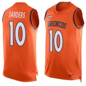 68621fa27a7c8_1 Broncos #10 Emmanuel Sanders Orange Team Color Men's Stitched NFL Limited Tank Top Jersey