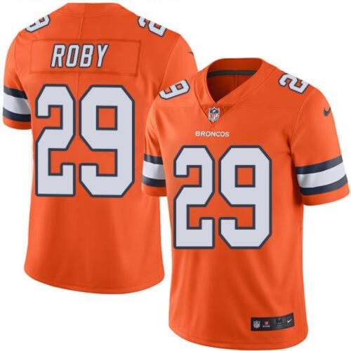 6862200835607_1 Broncos #29 Bradley Roby Orange Men's Stitched NFL Limited Rush Jersey