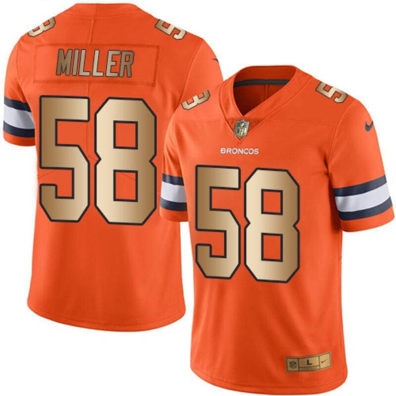 6862208838ef7_1 Broncos #58 Von Miller Orange Men's Stitched NFL Limited Gold Rush Jersey