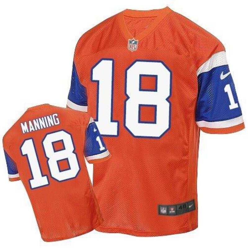 6862211772cea_1 Broncos #18 Peyton Manning Orange Throwback Men's Stitched NFL Elite Jersey