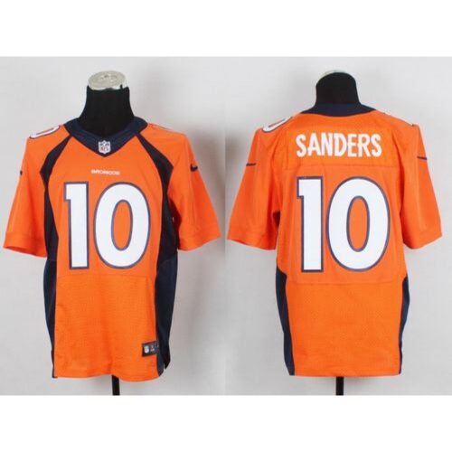 6862215160d90_1 Broncos #10 Emmanuel Sanders Orange Team Color Men's Stitched NFL New Elite Jersey