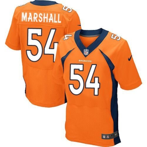 Broncos #54 Brandon Marshall Orange Team Color Men's Stitched NFL New Elite Jersey