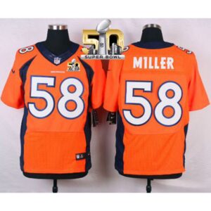 686221b65da43_1 Broncos #58 Von Miller Orange Team Color Super Bowl 50 Men's Stitched NFL New Elite Jersey