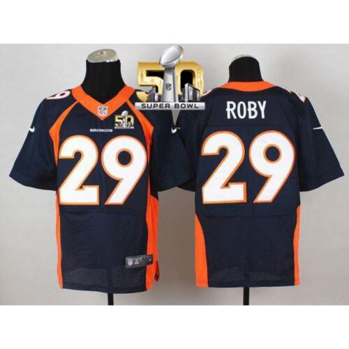 6862225aa45ab_1 Broncos #29 Bradley Roby Navy Blue Alternate Super Bowl 50 Men's Stitched NFL New Elite Jersey