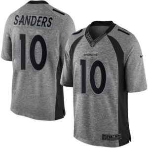 6862243126884_1 Broncos #10 Emmanuel Sanders Gray Men's Stitched NFL Limited Gridiron Gray Jersey