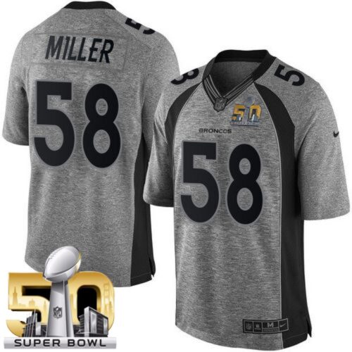 6862244e717d6_1 Broncos #58 Von Miller Gray Super Bowl 50 Men's Stitched NFL Limited Gridiron Gray Jersey