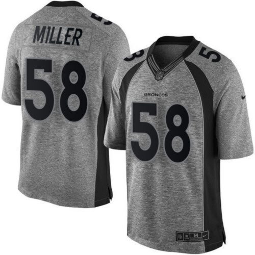 68622451943ba_1 Broncos #58 Von Miller Gray Men's Stitched NFL Limited Gridiron Gray Jersey