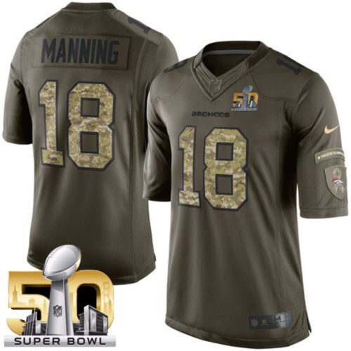 68622482ed8de_1 Broncos #18 Peyton Manning Green Super Bowl 50 Men's Stitched NFL Limited Salute To Service Jersey