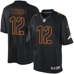 6862249c4bed9_1 Broncos #12 Paxton Lynch Black Men's Stitched NFL Impact Limited Jersey