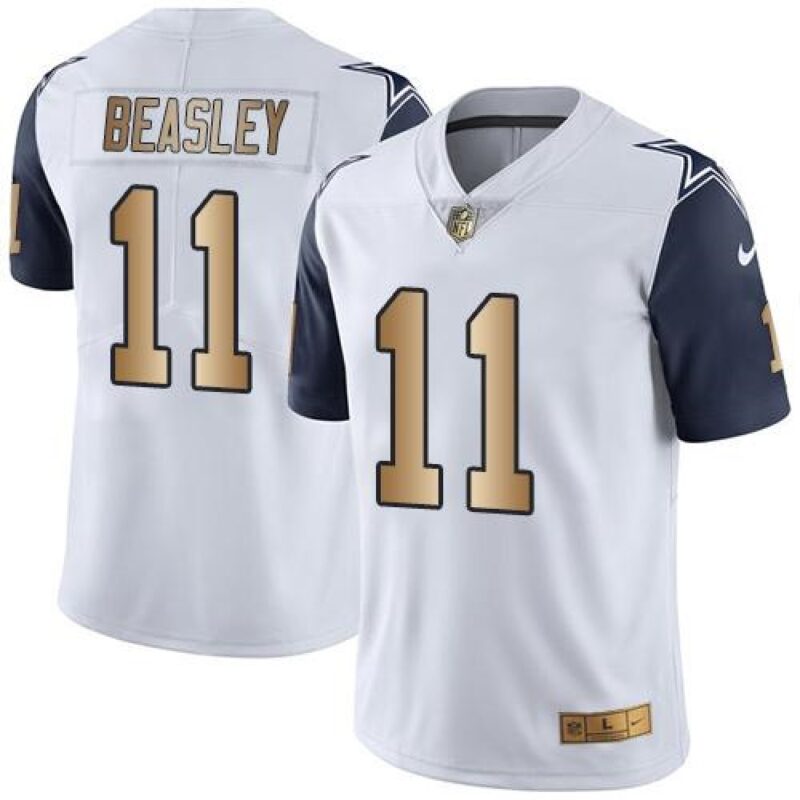 686227d76aa01_1 Cowboys #11 Cole Beasley White Men's Stitched NFL Limited Gold Rush Jersey