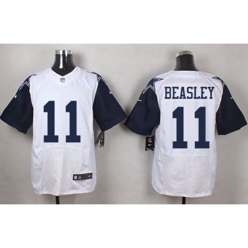 686228be66b5c_1 Cowboys #11 Cole Beasley White Men's Stitched NFL Elite Rush Jersey