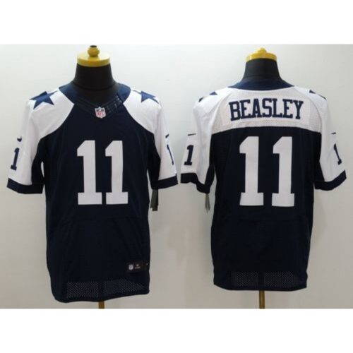 68622b9b97b17_1 Cowboys #11 Cole Beasley Navy Blue Thanksgiving Throwback Men's Stitched NFL Elite Jersey