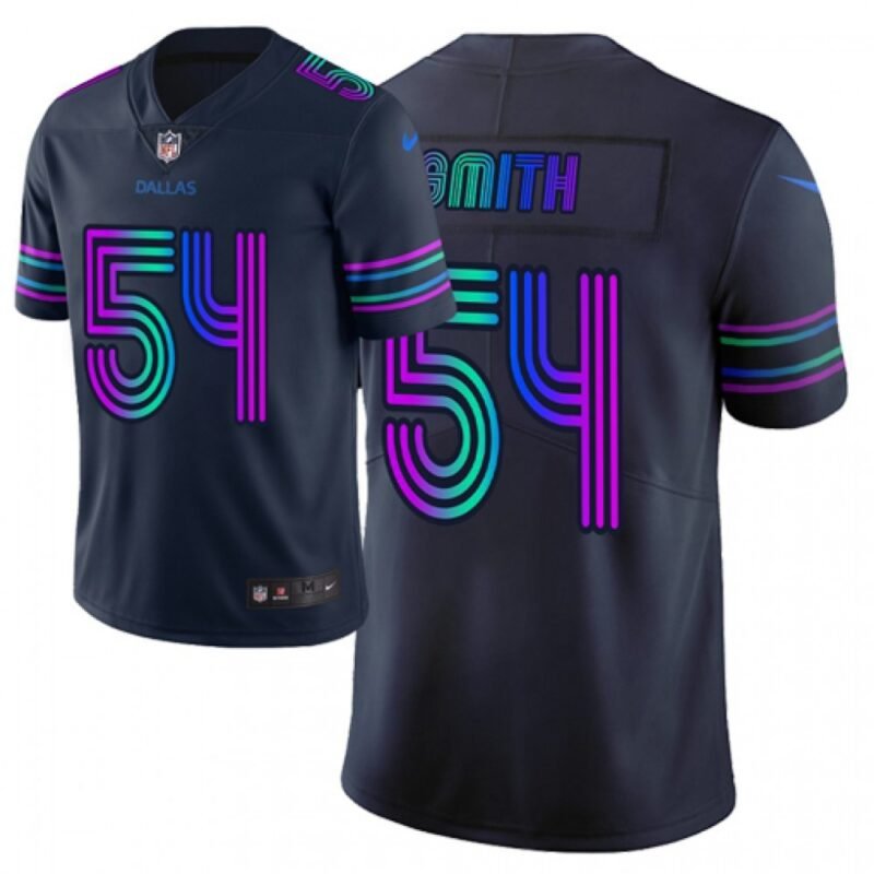 Men's Dallas Cowboys  #54 Jaylon Smith Navy 2019 City Edition Limited Stitched NFL Jersey