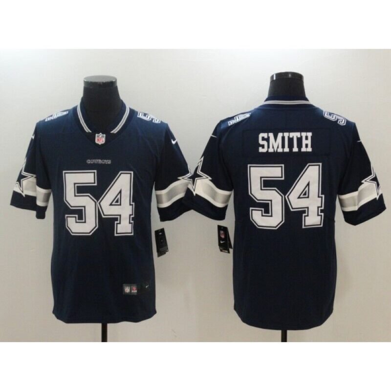 Men's  Dallas Cowboys #54 Jaylon Smith Navy Blue Vapor Untouchable Limited Stitched NFL Jersey