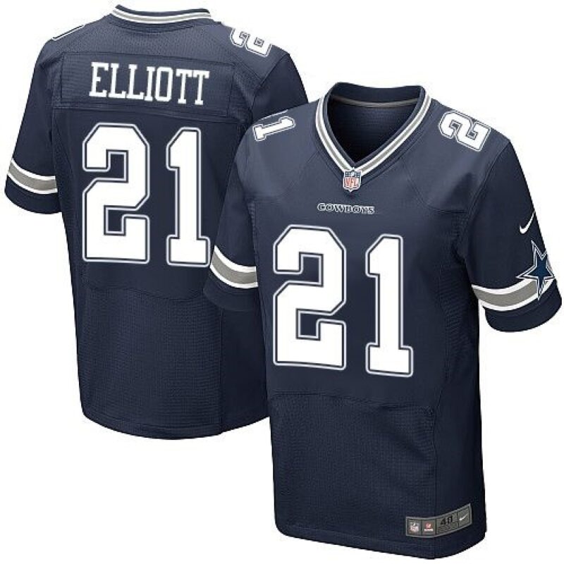 68622d0504a9b_1 Cowboys #21 Ezekiel Elliott Navy Blue Team Color Men's Stitched NFL Elite Jersey