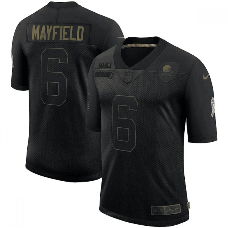 6862326ca15ef_1 Men's Cleveland Browns #6 Baker Mayfield 2020 Black Salute To Service Limited Stitched Jersey