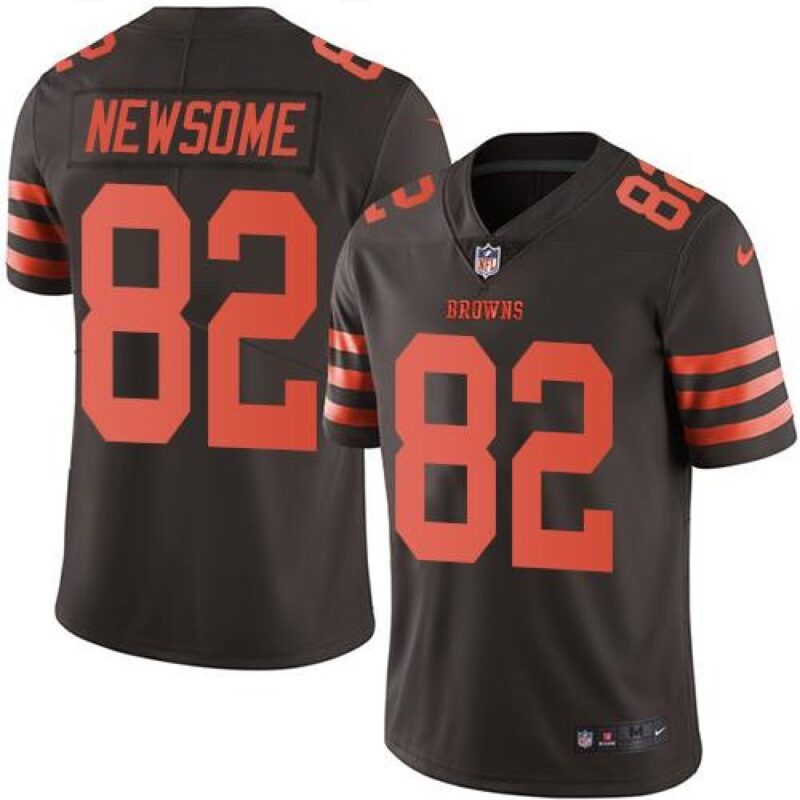 686232b3443de_1 Browns #82 Ozzie Newsome Brown Men's Stitched NFL Limited Rush Jersey