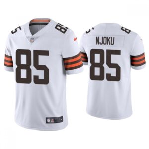 686232c380103_1 Men's Cleveland Browns #85 David Njoku 2021 White Vapor Untouchable Limited Stitched NFL Jersey
